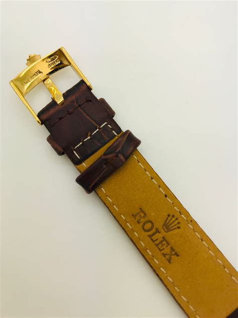 rolex 18mm leather strap|authentic Rolex leather strap.